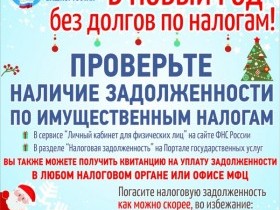 В новый год без долгов по налогам!